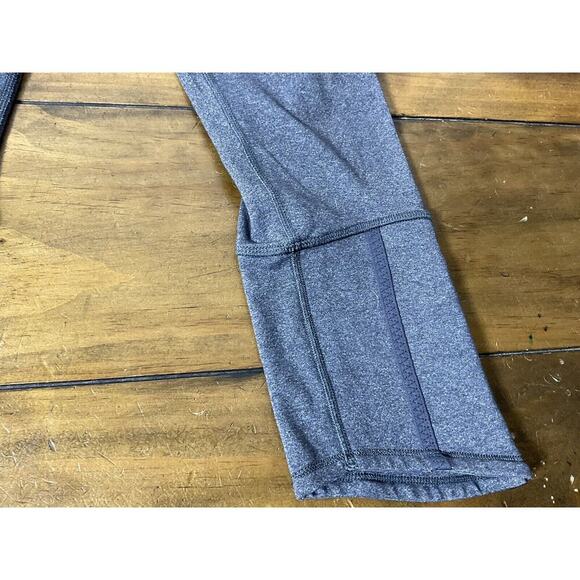 Lululemon Womens Snap Me Up Cropped Leggings Gray Black Low Rise Active Size 4 - Picture 4 of 12